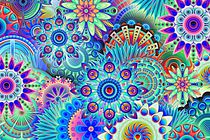 psychedelic flowers von Stephany CHAMBON