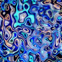 blue abstract digital art by Stephany CHAMBON