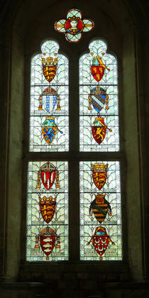 Colored Window in the Great Hall of Winchester by Sabine Radtke