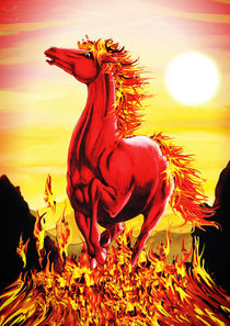 Fire Horse by bluedarkart-lem