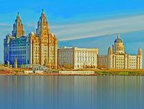 Waterfront Liverpool (Digital Art) by John Wain