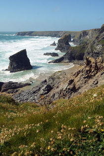 Coast of Cornwall, Bedruthan Steps 4 by Sabine Radtke