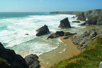 Coast of Cornwall, Bedruthan Steps 3 by Sabine Radtke