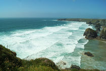 Coast of Cornwall, Bedruthan Steps 1 by Sabine Radtke