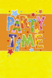Geburtstagseinladungskarte Party Time von seehas-design