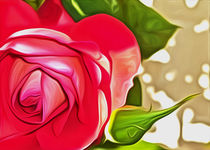 Red Rose (Digital Art) von John Wain