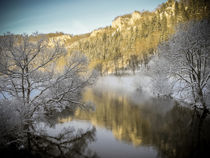 Die Donau bei Beuron im Winter - Naturpark Obere Donau von Christine Horn