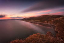 Sunset at Rhossili Bay, South Wales by Leighton Collins