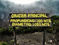 Costa Rica, Tafel am Vulkan Irazú  Hauptkrater by assy
