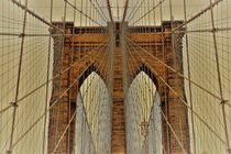 Brooklyn Bridge Stone Tower, Neogotic-Style by assy