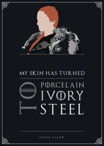 Sansa Stark - Minimalist Quote Poster von mequem design