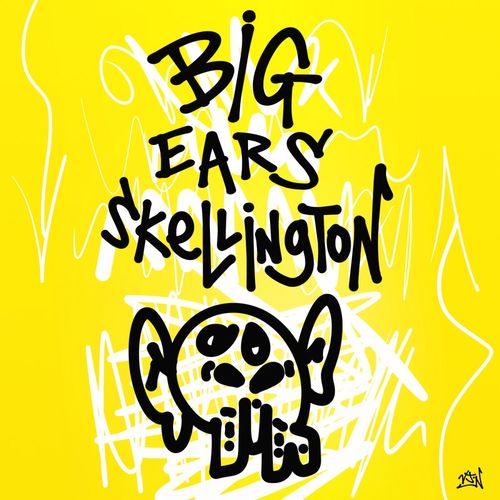 Big-ears-skellington-yellw-poster-jpg