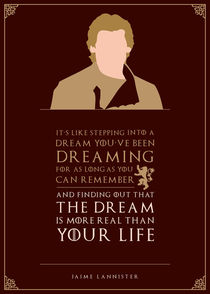 Jaime Lannister - Minimalist Quote Poster von mequem design