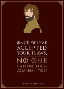 Tyrion Lannister - Minimalist Quote Poster von mequem design