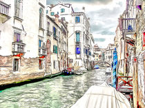 the canals in Venice by Elena Oglezneva