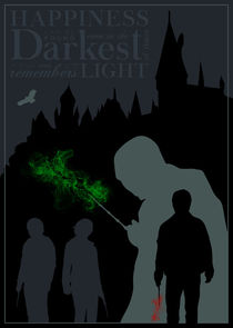 Harry Potter - Minimalist Quote Poster von mequem design