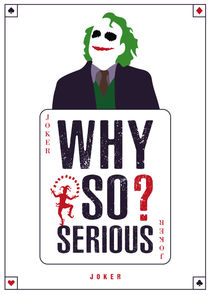 Joker - Minimalist Quote Poster von mequem design