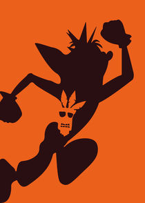 Crash Bandicoot - Minimalist Quote Poster von mequem design