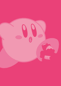 Kirby - Minimalist Poster von mequem design