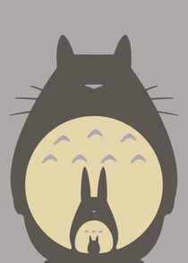 My Neighbor Totoro - Minimalist Poster von mequem design