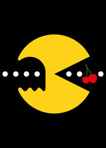 Pacman - Minimalist Game von mequem design