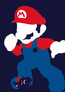Super Mario Bros - Minimalist Poster von mequem design