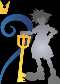 Sora, Kingdom Hearts - Minimalist Poster von mequem design