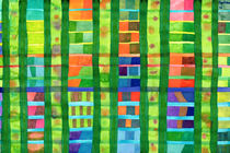 Colored Fields with Bamboo  by Heidi  Capitaine