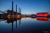 Kraftwerk Wolfsburg mit Autostadt von Jens L. Heinrich