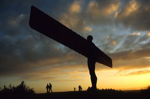 Angel-of-the-north-at-sunset