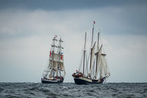 Segelschiffe auf der Ostsee vor Warnemünde by Rico Ködder