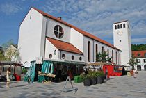 Münchner Jakobsweg: Kirche in Starnberg... von loewenherz-artwork
