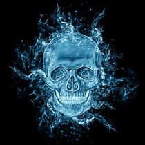 glowing Skull by ancello