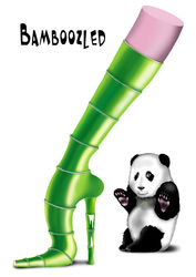 Shoe-art-design-panda-bamboo-36in