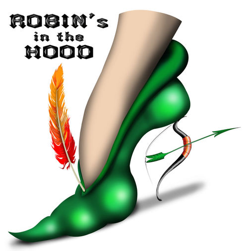 Shoe-art-design-robin-hood-36in