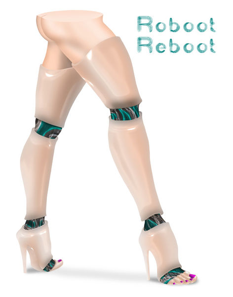 Shoe-art-design-robot-36in