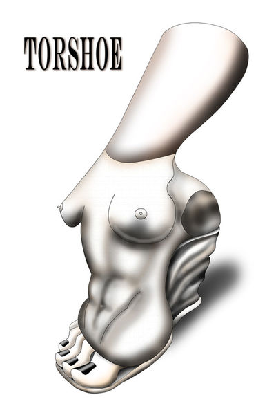 Shoe-art-design-torso-36in