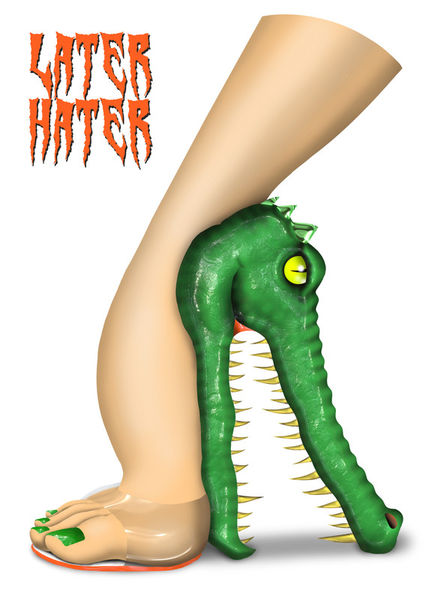 Shoe-art-design-alligator-36in