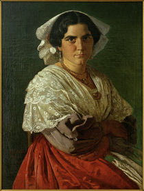 C.L.Jessen, Bildnis einer Italienerin in Volkstracht by klassik art