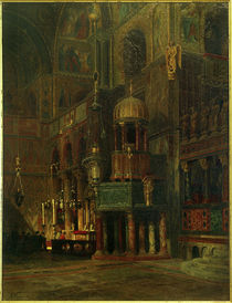 Venedig, S.Marco, innen, Querhaus / Gemälde von R. von Hagn by klassik art