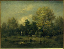 N.Diaz de la Peña, Landschaft mit Tümpel im Wald (Fontainebleau) von klassik art
