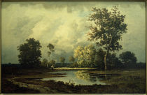 L.Richet, Landschaft mit Tümpel by klassik art