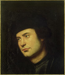 B.Licino, Porträt eines Mannes mit schwarzer Mütze by klassik art
