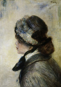 A. Renoir, Porträt einer junge Frau mit Hut by klassik art