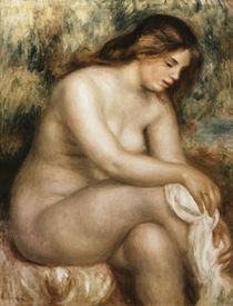 Auguste Renoir, Sitzende Badende beim Abtrocknen ihres Beins by klassik art