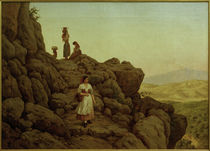 C.L.Jessen, Felsenlandschaft bei Rocca di Papa von klassik art