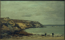 E. Boudin, Rade de Brest. Die Küste von Bindy bei Logonna Daoulas by klassik art