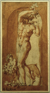 R.Fiorentino, Junger Bacchus in einer Nische by klassik art
