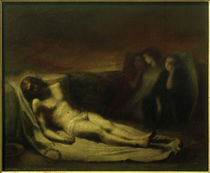 J.-F.Gigoux, Der Leichnam Christi von drei Engeln bewacht von klassik art