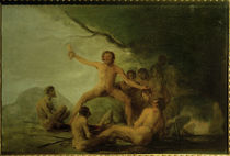 F.de Goya, Kannibalen, menschliche Überreste zeigend von klassik art